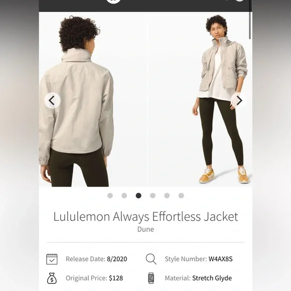 Lululemon Always Effortless Jacket
Dune - Picture 10 of 10